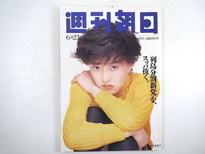 週刊朝日 1995年6月23日号◎真田麻垂美 新党結成 首都圏vs関西私大 クローン電話上陸 個人輸入術 住宅ローン 電気売ります 東急vsセゾン