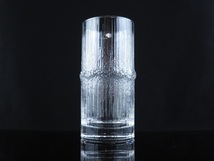 iittala/イッタラ Niva/ニヴァ Tapio Wirkkala/タピオウィルカラ グラス タンブラー ビアグラス H14.0cm ブランドシール付き_画像3