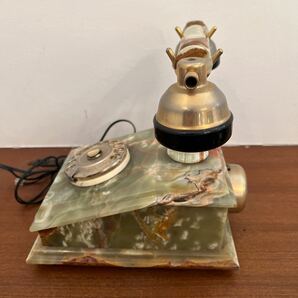 ヴィンテージ ダイヤル式 電話機 電話 インテリア 大理石 の画像3