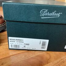 パラブーツ Paraboot ブラウン レザー ミカエル デッキシューズ レザーシューズ サイズ42_画像6