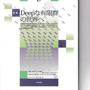 数学セミナー　2012年9月１日発行 　第51巻9号 通巻611号　特集:Deepな有限群の世界へ 日本評論社