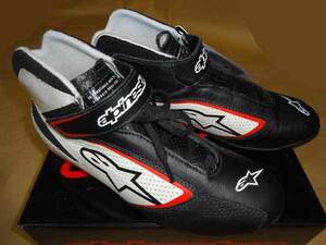  sale!! Alpine Stars four wheel racing shoes new goods #AUTO TECH-1 T SHOES FIA official recognition black white red #alpinestars