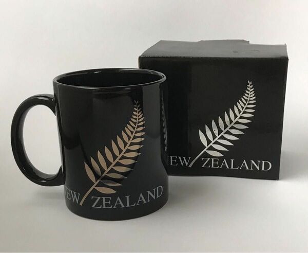 ニュージーランド　マグカップ（黒）