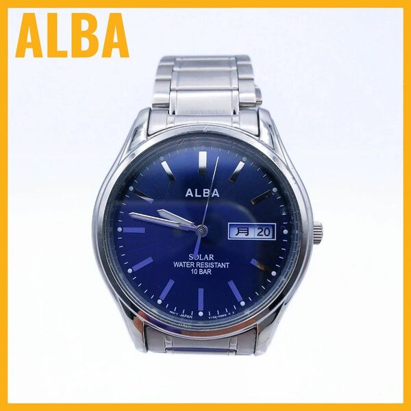 ALBA アルバ V158-0AL0 メンズ ソーラー 腕時計 防水 10BAR V158-KZG0 091920