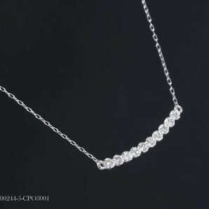 ダイヤモンド ネックレス 最高品質 0.15ct PT850 プラチナ製品 国内生産 限定 4411の画像3