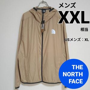 ノースフェイス　メンズジャケット　XXL相当　カーキ　ウインドブレーカー　THE NORTH FACE