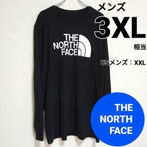 ノースフェイス　ハーフドーム　長袖Tシャツ　ロンT　3XL相当　ブラック　新品 THE NORTH FACE