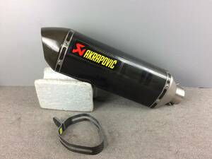 管理番号03581　AKRAPOVIC　アクラポビッチ　スリップオン　マフラー　サイレンサー　60.5ｍｍ　汎用　カーボン