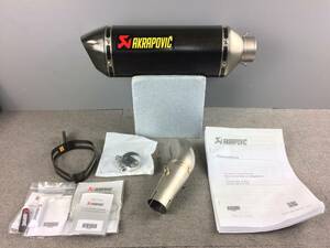 管理番号03381　【未使用】　AKRAPOVIC　アクラポビッチ　スリップオン　マフラー　GSX-R750/R600　11-　L1-　カーボン　検）　汎用　60.5