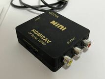 使用わずか3時間!! GANA HDMI信号コンポジット変換コンバーター HDMI to AV ELPA CO-150 オーディオテクニカ AT561A/1.0 美品 RCA アナログ_画像3