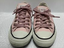 使用わずか10回!! コンバース オールスター パステルズ OX 24.5cm US5.5 ピンク CONVERSE ALLSTAR 廃盤 希少 ラメ入り スニーカー 新品靴紐_画像3