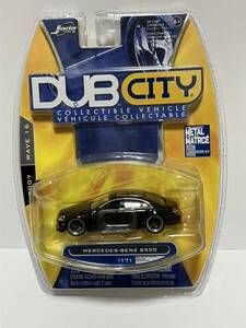 超希少!! JadaTOYS メルセデスベンツ S550 ブラック W221 黒 1/64 カスタム仕様 DUBCITY 2007 未開封 AMG ロリンザー #171 Mercedes-Benz