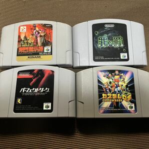 任天堂 Nintendo64ソフト4本セット、悪魔城ドラキュラ黙示録、罪と罰、カスタムロボ、パーフェクトダークの画像1