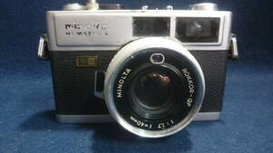 中古.未整備！フィルムカメラ.minolta,HI-MATIC,E,ROKKR,QF.1:1.7/f40ｍｍ,ジャンクで