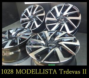 【1028】o T52103144◆MODELLISTA Trdevas II ホイール◆17x8J 6穴 PCD139.7 +25◆4本◆Jクルーザー ランクル プラド など