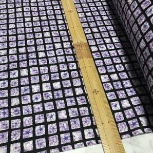 日本製 3m ラストシボリ柄 ② ブラック エンボス加工 生地 ハギレの画像2