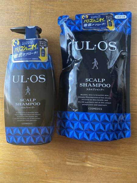 UL・OS(ウルオス) スカルプシャンプー 500ml＋ 詰め替え用 420ml