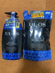 UL・OS(ウルオス) スカルプシャンプー 500ml＋ 詰め替え用 420ml 2