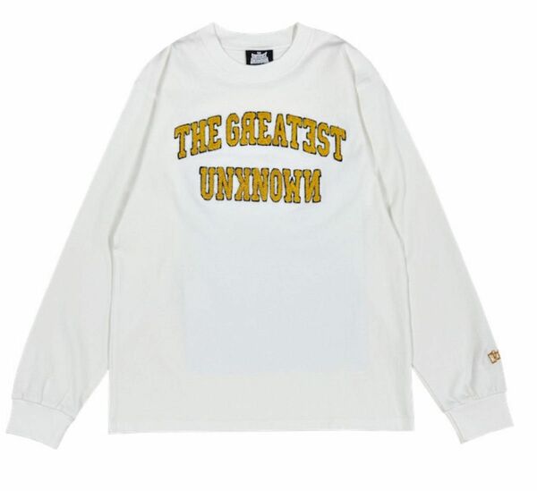 King Gnu PATCHED LONG SLEEVE TEE 白×黄　 ロンT 長袖Tシャツ