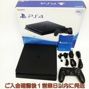 【1円】PS4 本体 セット 500GB ブラック SONY PlayStation4 CUH-2000A 初期化/動作確認済 プレステ4 L05-400os/G4の画像1