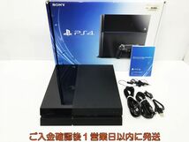 【1円】PS4 本体 セット 500GB ブラック SONY CUH-1100A 未検品ジャンク HDDラック欠品 内箱なし M01-386tm/G4_画像1