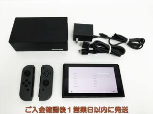 【1円】任天堂 新モデル Nintendo Switch 本体 セット グレー 初期化/動作確認済 見える物のみ K08-190os/F3