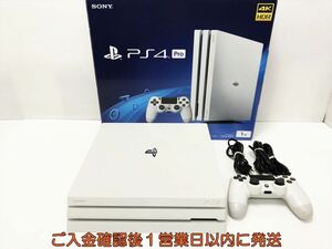【1円】PS4 Pro 本体 セット 1TB ホワイト SONY PlayStation4 CUH-7200B 初期化/動作確認済 内箱なし M03-713tm/G4