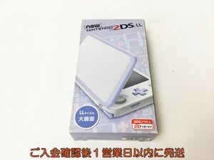 未使用品 Newニンテンドー2DSLL 本体 セット ホワイト/ラベンダー 任天堂 JAN-001 2DS LL 箱傷み H01-676rm/F3