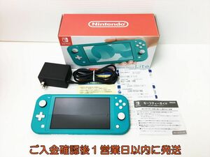 【1円】任天堂 Nintendo Switch Lite 本体 セット ターコイズ スイッチ 動作確認済 古本市場 2026/7/9まで 保証あり J05-816rm/F3