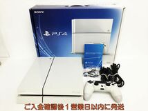 【1円】PS4 本体 セット 500GB ホワイト SONY PlayStation4 CUH-1100A 初期化/動作確認済 プレステ4 K07-460os/G4_画像1