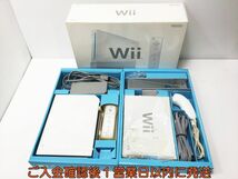 【1円】任天堂 ニンテンドー Wii 本体 周辺機器 セット リモコン ヌンチャク ホワイト 白 未検品ジャンク M03-001ek/G4_画像1
