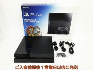 【1円】PS4 本体/箱 セット 500GB ブラック ファーストリミテッドパック CUH-1000A 初期化/動作確認済 J07-202os/G4