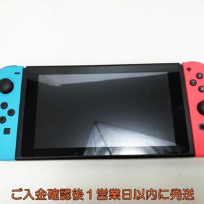 【1円】任天堂 新モデル Nintendo Switch 本体 セット ネオンレッド/ネオンブルー 初期化/動作確認済 新型 K05-402yk/G4の画像2