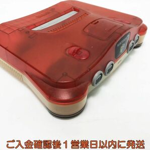 【1円】任天堂 ニンテンドウ64 ニンテンドー64 N64 NUS-001 ゲーム機本体 クリアレッド 未検品ジャンク F08-1596tm/G4の画像3