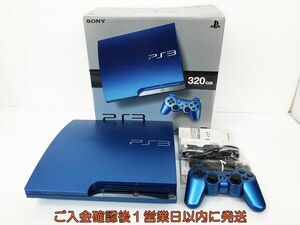 【1円】PS3 本体 セット 320GB スプラッシュブルー SONY PlayStation3 CECH-3000B SB 初期化済 未検品ジャンク DC05-924jy/G4