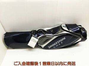 未使用 ゴルフ BRIDGESTONE ブリヂストン (CBG212) 2022年 総エナメルモデル ネイビー キャディバッグ Q01-146tm/F6