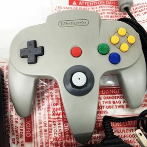 【1円】任天堂 ニンテンドーロクヨン 本体 セット グレー 動作確認済 N64 レトロゲーム機 DC06-327jy/G4の画像3