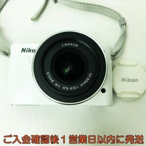【1円】Nikon 1 NIKKOR J1 ミラーレス一眼カメラ ボディ/バッテリー/充電器 セット ホワイト 未検品ジャンク ニコン J01-668rm/F3の画像2