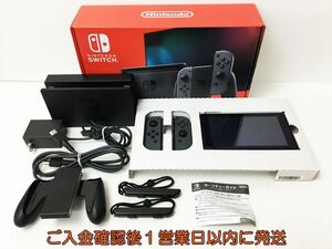 【1円】任天堂 新モデル Nintendo Switch 本体 セット グレー ニンテンドースイッチ 動作確認済 新型 H01-721rm/G4