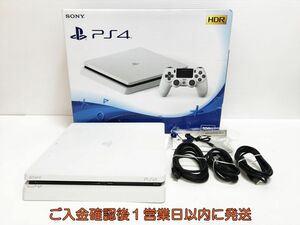 【1円】PS4 本体 セット CUH-2100A ホワイト 500GB ゲーム機本体 SONY 初期化/動作確認済 プレステ4 G10-501yk/G4