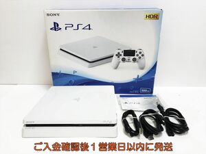 【1円】PS4 本体 セット 500GB ホワイト SONY PlayStation4 CUH-2200A 初期化/動作確認済 プレステ4 G10-503yk/G4