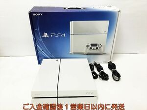 【1円】PS4 本体/箱 セット 500GB ホワイト SONY PlayStation4 CUH-1100A 初期化済 未検品ジャンク プレステ4 G01-425os/G4