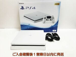 【1円】PS4 本体 セット CUH-2100B ホワイト 1TB ゲーム機本体 SONY 初期化/動作確認済 M04-121yk/G4