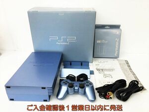 【1円】PS2 本体 セット アクアブルー SONY PlayStation2 SCPH-39000 AQ +スタンド 未検品ジャンク プレステ2 DC08-473jy/G4