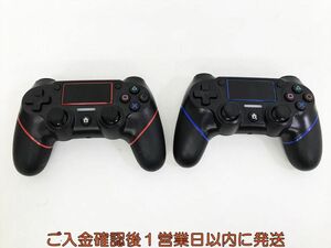 【1円】PS4 非純正 ワイヤレスコントローラー DUALSHOCK4 未検品ジャンク 2個セット まとめ売り プレステ4 H09-461kk/F3