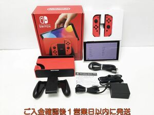 【1円】任天堂 有機ELモデル Nintendo Switch 本体 セット マリオレッド 初期化/動作確認済 ニンテンドー スイッチ K03-605os/G4