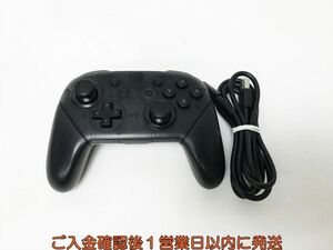 【1円】任天堂 純正 Nintendo Switch Proコントローラー ブラック 未検品ジャンク ニンテンドー スイッチ K03-613os/F3