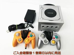 【1円】任天堂 ニンテンドーゲームキューブ 本体 セット シルバー GC 未検品ジャンク DC04-064jy/G4