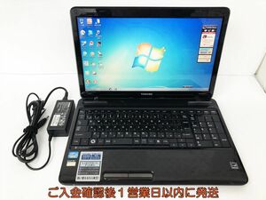 【1円】Dynabook T451/46DB 15.6型ノートPC Windows7 ｉ5-2430M 4GB HDD750GB DVD 初期化済 未検品ジャンク DC04-071jy/G4