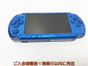 【1円】SONY PlayStation portable 本体 PSP-3000 ブルー 未検品ジャンク バッテリーなし K06-029tm/F3